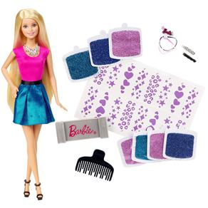 Boneca Barbie Mattel Glitter no Cabelo