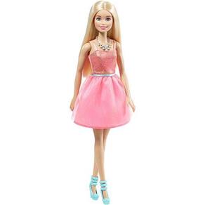 Boneca Barbie Mattel Glitter- Vestido Rosa