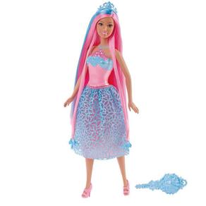Boneca Barbie Mattel Princesa Cabelos Longos Azul