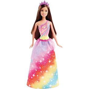 Boneca Barbie Mattel Princesa Reino Mágico Arco Iris