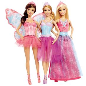 Tudo sobre 'Boneca Barbie Mattel Trio Encantado Mix e Match'