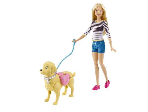 Boneca Barbie Passeio com Cachorrinho Mattel