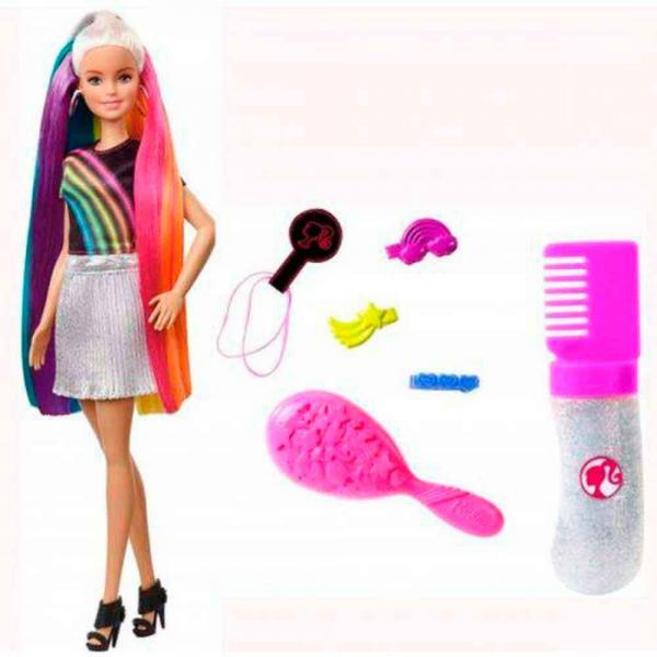 Boneca Barbie - Penteado de Aro Iris - Mattel