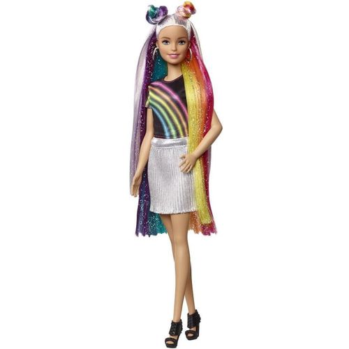 Boneca Barbie - Penteados de Arco Iris Dreamtopia - Mattel
