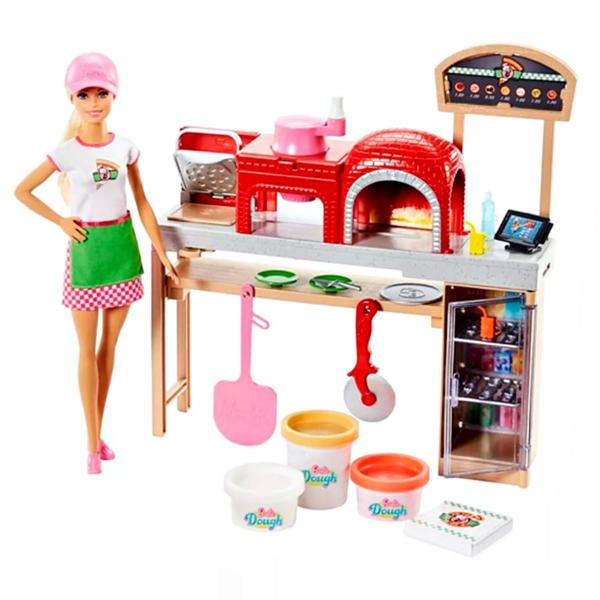 Boneca Barbie Pizzaiola 30cm C/ Acessórios - Mattel Fhr09