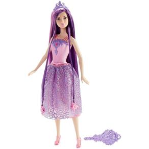 Boneca Barbie - Princesa Cabelos Longos Roxo Dkb59