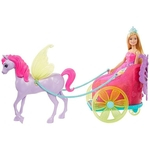 Boneca Barbie Princesa com Carruagem - Barbie Dreamtopia - Mattel