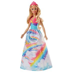 Boneca Barbie - Dreamtopia - Princesa - Coroa Rosa - Mattel