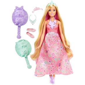 Boneca Barbie Princesa Mattel Fantasia Cabelos Coloridos