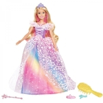 Boneca Barbie Princesa Vestido Brilhante 30Cm - Mattel