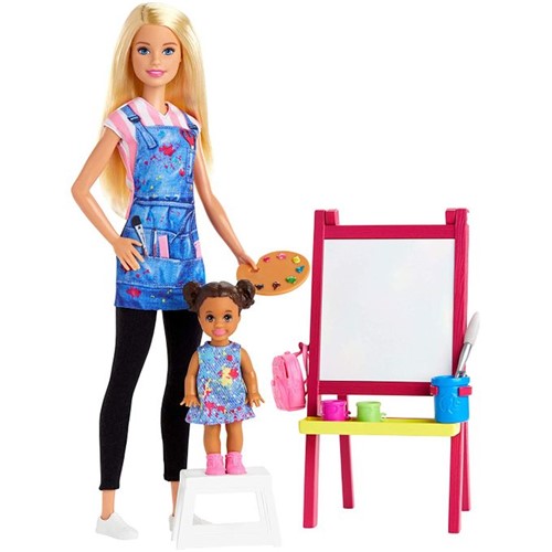 Boneca Barbie Professora de Arte Gjm29 - MATTEL