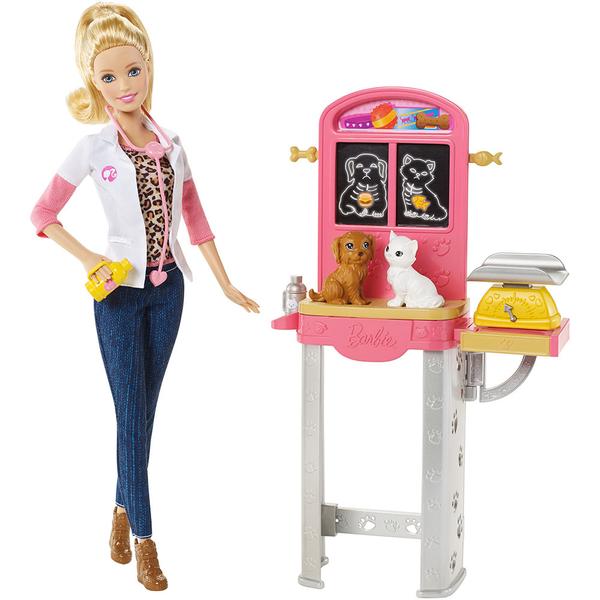 Boneca Barbie - Profissões Conjuntos - Veterinária - Mattel - Mattel
