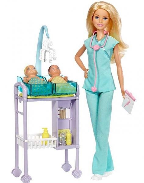 Boneca Barbie Profissões - Pediatra Loira - Mattel