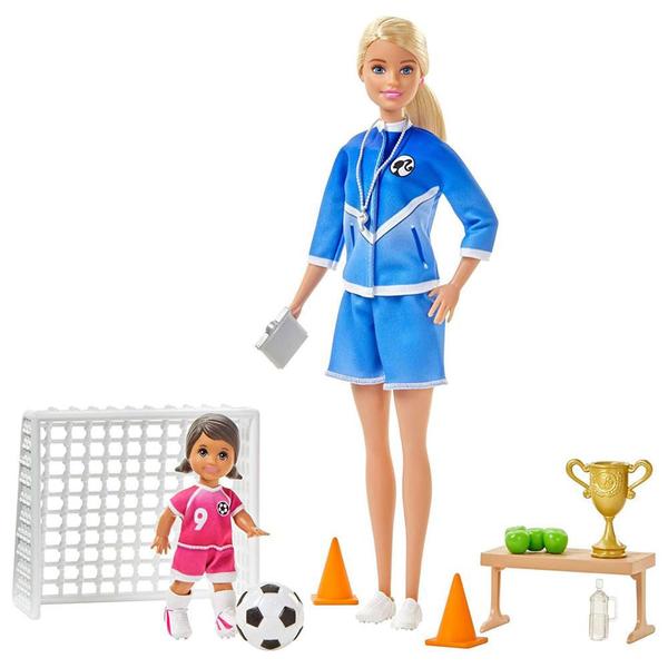 Boneca Barbie Profissões Professora Treinadora de Futebol Mattel
