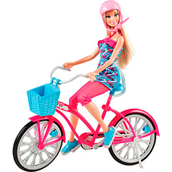 Boneca Barbie Real Bicicleta Mattel