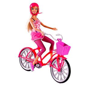 Boneca Barbie Real Bicicleta T2332 - Mattel