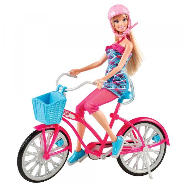 Boneca Barbie Real com Bicicleta - Mattel