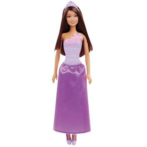 Boneca Barbie - Reinos Mágicos - Baile de Princesas - Vestido Roxo e Rosa - Mattel