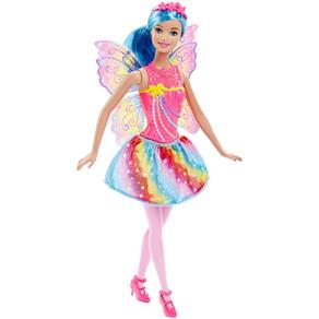 Boneca Barbie Reinos Mágicos - Fada do Reino do Arco-Íris Dhm56