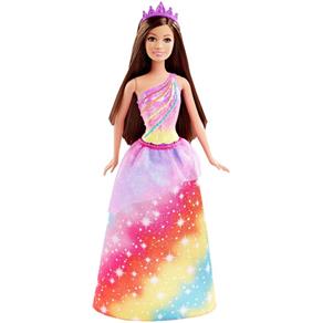 Boneca Barbie Reinos Mágicos - Princesa do Reino do Arco-Íris Dhm52