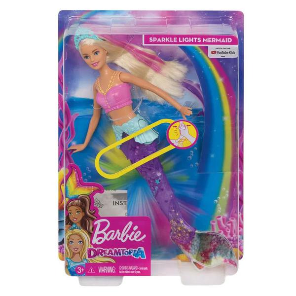 Boneca Barbie Sereia Brilhante GFL82 - Mattel
