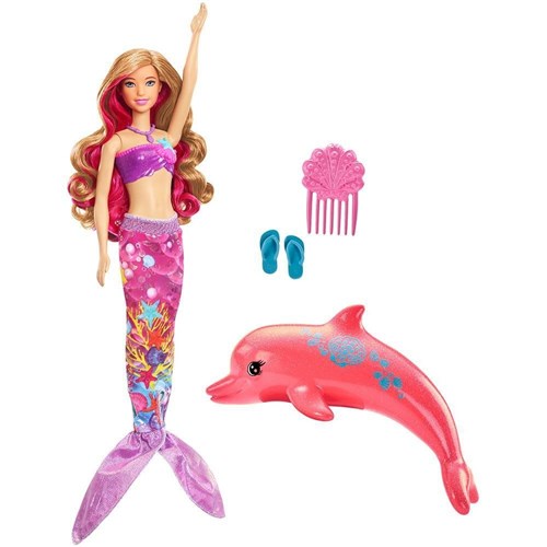 Boneca Barbie Sereia Transformação Mágica - Mattel