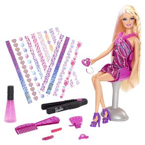 Boneca Barbie Tatuagem de Cabelo Mattel