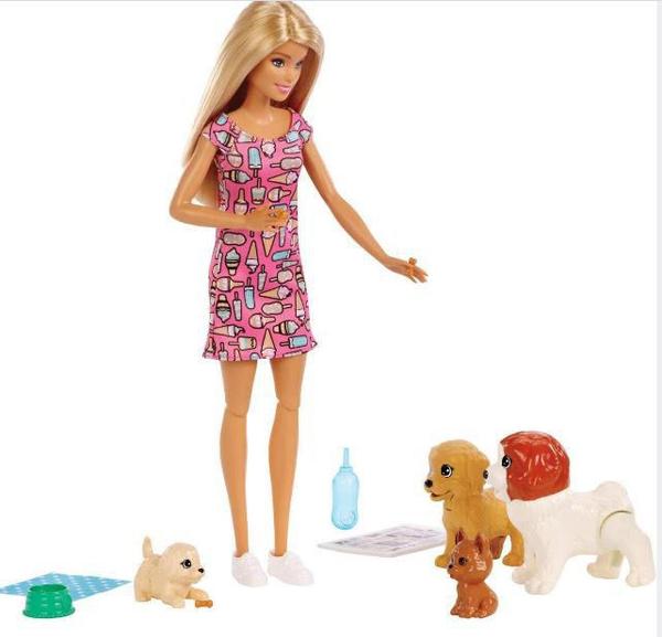 Boneca Barbie Treinadora de Cachorrinhos Mattel