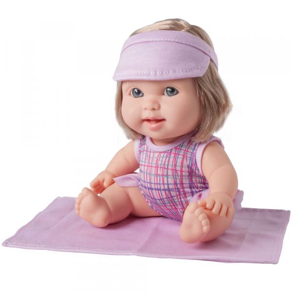 Boneca Bebê - Betsy Doll - um Dia na Praia - Rosa - Toma Sol e Fica Vermelhinha - Candide