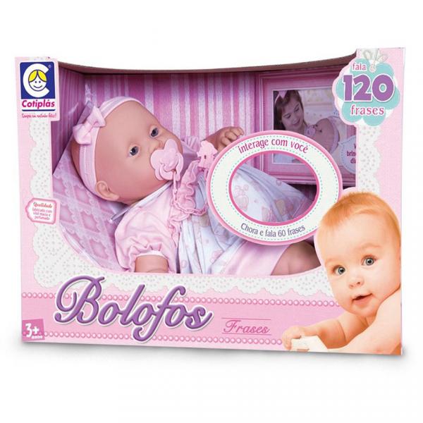 Boneca Bebê Bolofos 120 Frases Cotiplás - Cotiplas