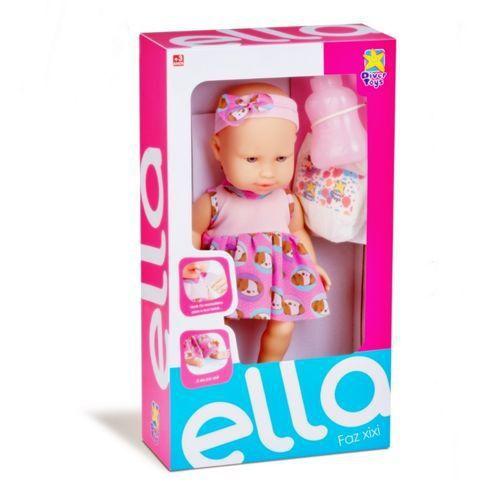 Boneca Bebe Ella Faz Xixi - Divertoys - Diver Toys