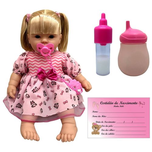 Boneca Bebê Lis Doll Fala Frases com Cabelo e Acessórios Estilo Reborn - Adora Brincar - Divertoys