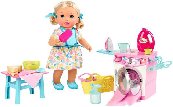 Boneca Bebê - Little Mommy - Hora de Comer e Lavar - Mattel