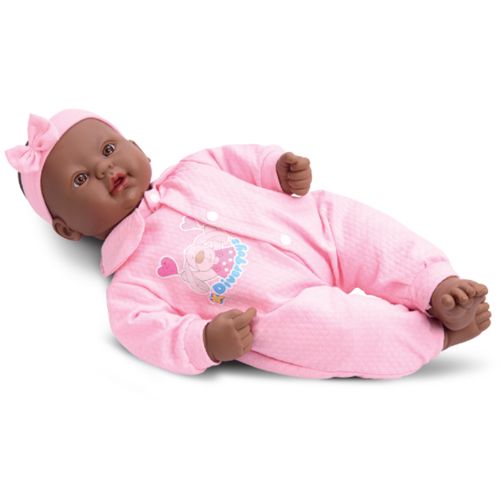 Boneca Bebê Real Negra Coleção Divertoys Fala e Chora