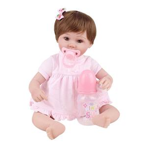 Boneca Bebê Realista Menina Strawberry 17Zz1604 Laura Doll