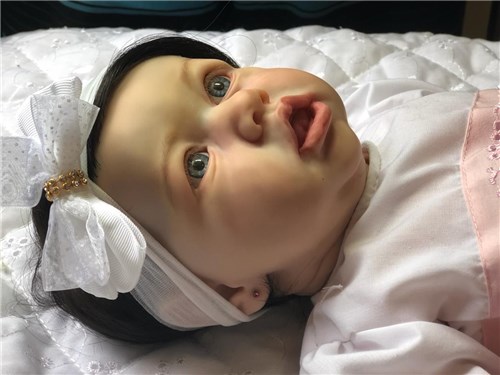 Boneca Bebê Reborn Ana Julia Autentica com Corpo Inteiro