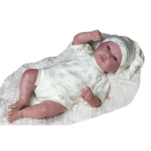 Boneca Bebê Reborn Bege - Baby Brink