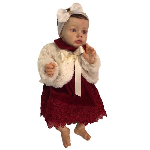 Boneca Bebe Reborn Chloe com Corpo Inteiro Siliconado