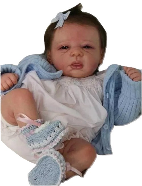Boneca Bebe Reborn Judith Linda Molde Importado