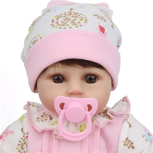 Roupa Para Boneca Bebe Reborn Coelho Com Bolinha Rosa - Shiny Toys