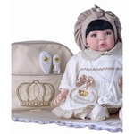Boneca Bebê Reborn Princesa Larinha 53cm com 20 acessórios