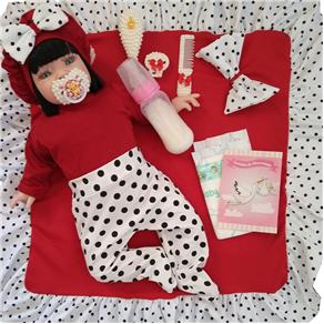 Boneca Bebê Reborn Princesa Larinha Vermelha