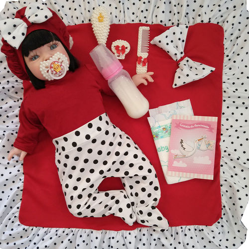 Boneca Bebê Reborn Princesa Larinha Vermelha