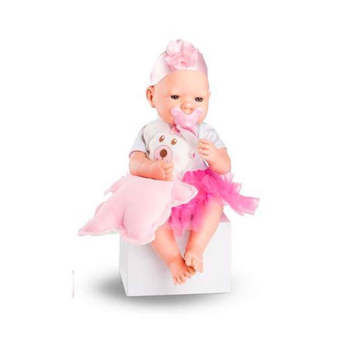 Boneca - Bebezinho Real - Pink com Acessorios