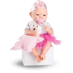 Boneca Bebezinho Real Roma Brinquedos Pink - 5680