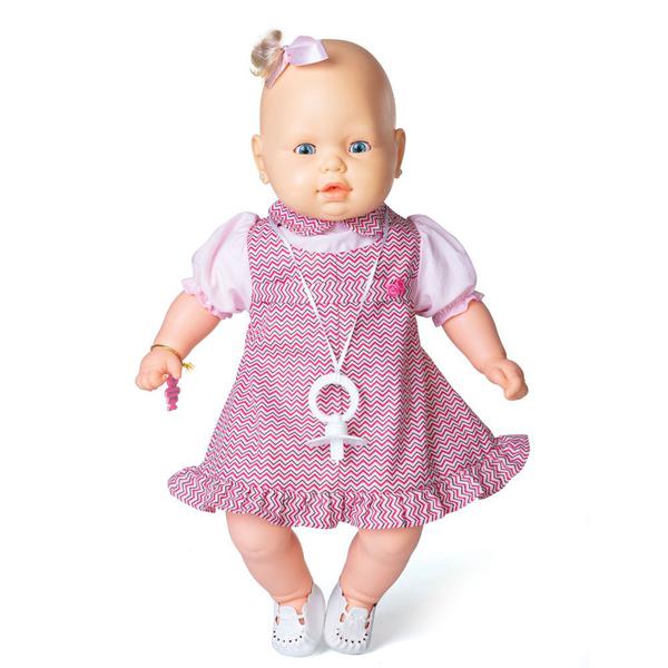 Boneca - Bebezinho - Vestido Rosa - Estrela