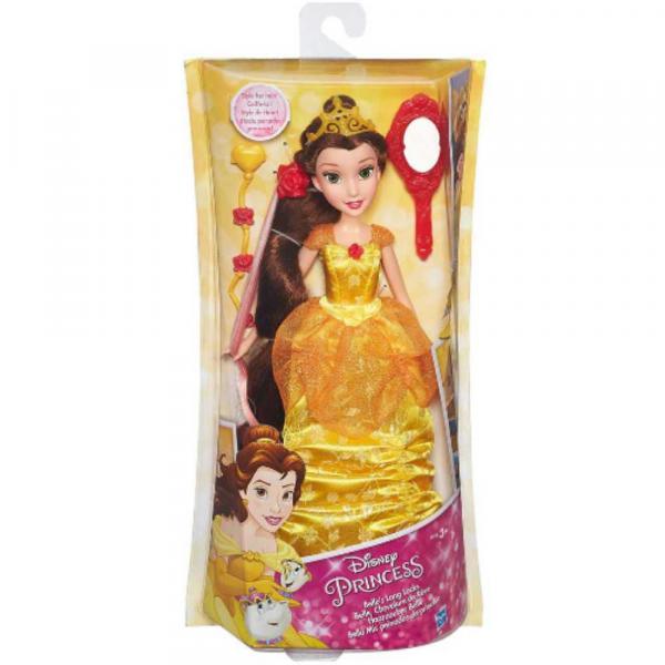 Boneca Bela 30cm Princesas Disney Lindos Penteados - Hasbro