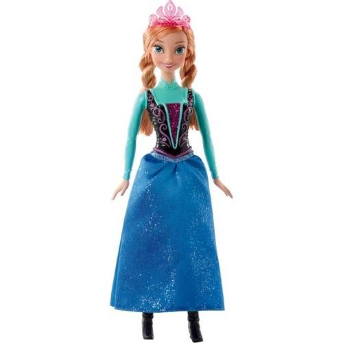 Boneca Brilhante Frozen Anna Mattel