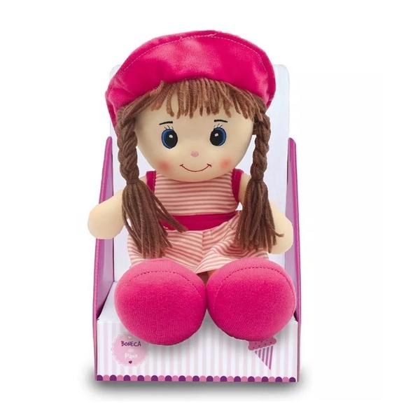 Boneca de Pano 40cm Unik Toys Rosa