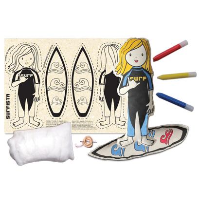 Boneca de Pano para Costurar Surfista - Alegria Sem Bateria